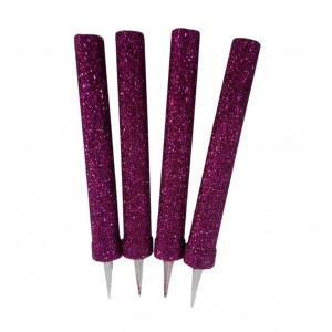 VELA BENGALA  MORADAS X 4U GIBREADAS