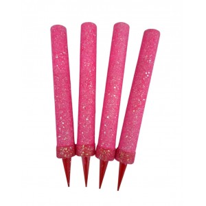 VELA BENGALA X 4 ROSA GIBREADA