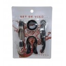 SET DE VINO 4 PIEZAS EN BLISTER