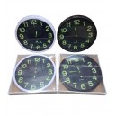 RELOJ DE PARED FONDO NEGRO 30 CM IRIDISCENTE