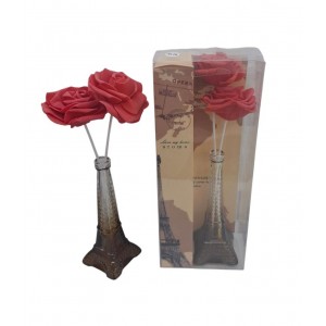 ADORNO TORRE EIFFEL VIDRIO CON FLOR EN ESTUCHE