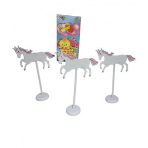 SUJETA TARJETA MADERA UNICORNIO C/BROCHE