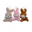  LLAVERO OSITO-CONEJITOS 8 CM PELUCHE