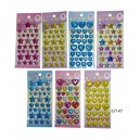 STICKERS ESTRELLAS -CORAZONES CON RELIEVE