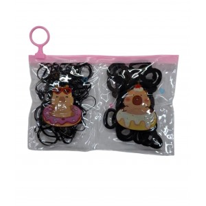 COLITAS MINI + TERMINALES DE TRENZAS NEGRAS