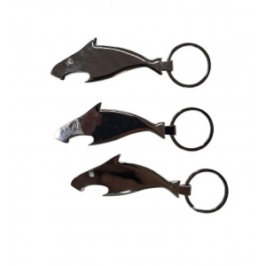 LLAVERO METAL ABRIDOR TIBURON LISO