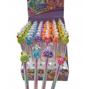 LAPICERA MULTICOLOR APLIQUE MONSTRUITOS