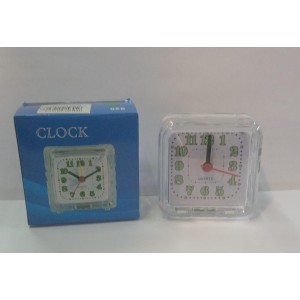 RELOJ DESPERTADOR TRANSP. 7X7