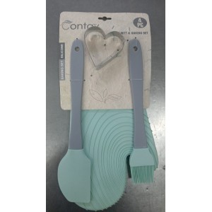 SET SILICOMA 3 PZAS + 1 CORTANTE ACERO