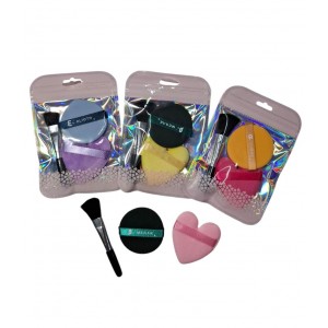 SET MAQUILLAJE, BROCHA + 2 ESPONJITAS