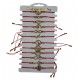  PULSERAS X 12 HILO ROJO CON DIGE METAL