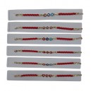 PULSERA TRENZADA CON DIGE OJITO SUERTE