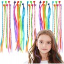 MINI BROCHE CON EXTENSIONES FLUOR TRENZADAS