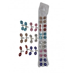 MINI BROCHES METAL CON APLIQUE STRASS 