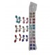 MINI BROCHES METAL CON APLIQUE STRASS FLOR