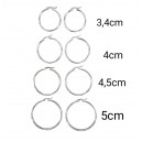ARO ARGOLLA ACERO BLANCO 3,4 CM