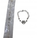 PULSERA ACERO BLANCO DON DIGE CON STRASS