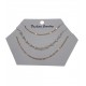 COLGANTE TRIPLE DORADO CON PERLAS