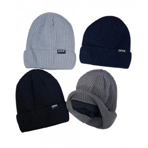 GORRO TEJIDO CON INTERIOR POLAR