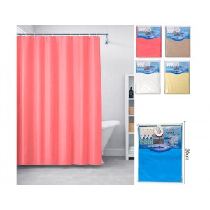 CORTINA LISA POLIETILENO PARA EL BA&Ntilde;O 1.80MT