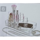 ORGANIZADOR COSMETICOS ACRILICO 8 DIVISIONES