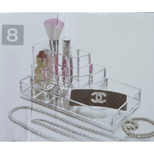 ORGANIZADOR COSMETICOS ACRILICO 8 DIVISIONES