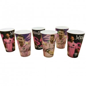 VASO PLASTICO MESSI 12X8 CM- 300CC