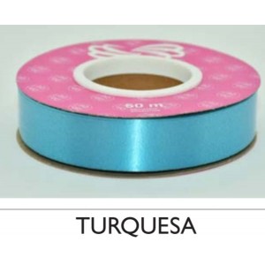 CINTA 2 CM TURQUESA X 50MTS PARA MO&Ntilde;OS