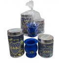 SET DE MATE METAL BOCA 3 PZAS EN BOLSA
