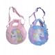 CARTERA PELUCHE INFANTIL UNICORNIO 24X24 CM