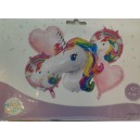  SET GLOBOS METALIZADOS X5U UNICORNIO