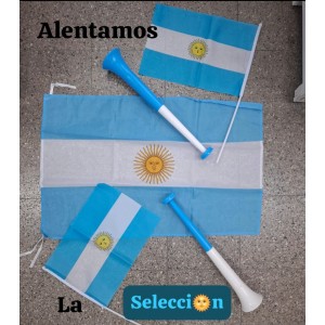BANDERA DE TELA 30X40 CON VARILLA