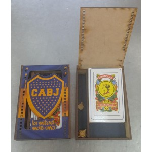 JUEGO DE TRUCO EN CAJA MADERA BOCA