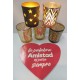  PORTAVELA VIDRIO 5 CM DECORADO