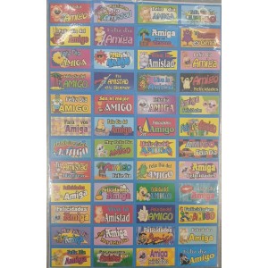 STICKERS X 96 DIA DEL AMIGO
