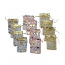 BOLSA ORGANZA 7X11 CON STAMPING DORADO