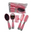  SET CEPILLOS Y PEINES X 5U ROSAS EN ESTUCHE