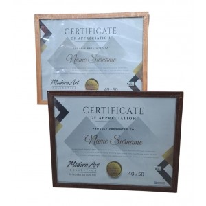 PORTADIPLOMAS 40X50 PLANA LAMINADA