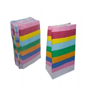 SOBRES X 50U COTILLON RAYAS MULTICOLOR