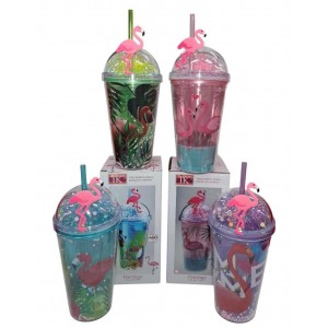 VASO ACRILICO DOBLE PARED 450CC CON SORBETE