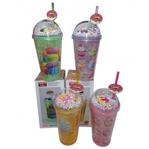 VASO ACRILICO DOBLE PARED CON GEL REFRIGERANTE 450CC