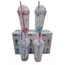  VASO ACRILICO DOBLE PARED CON SORBETE 450CC