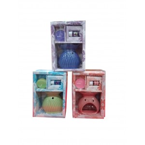 HORNITO CERAMICA 8 CM +ESENCIA+VELA EN CAJA