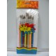 PINCEL X 12  MANGO PLASTICO  PTA REDONDA