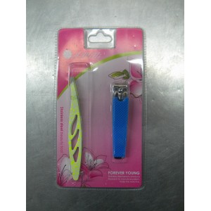 SET DE CORTA U&Ntilde;AS + PINZA DEPILAR EN BLISTER