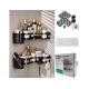ORGANIZADOR METAL RACK PARA BAÑO 4PZAS-